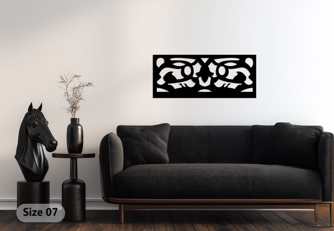 التوازن المجرد – هندسي حديث فن جداري معدني لوحة