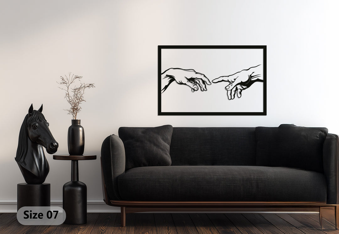 Creation Hands Metal Wall Art – Inspired Sacred Design