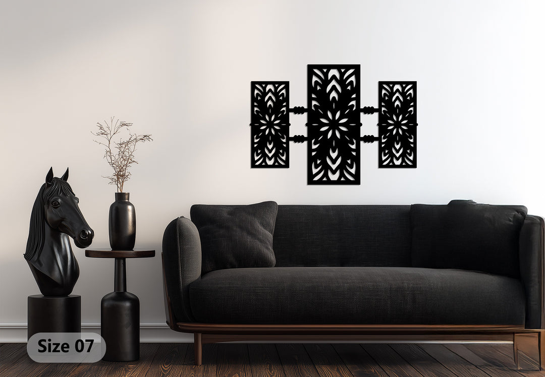 التناغم الهندسي – أنماط حديثة فن جداري معدني