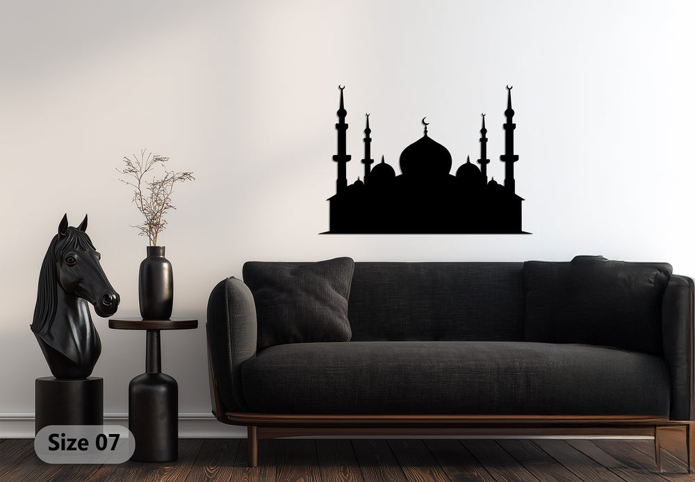 Islamic mosque skyline metal wall decoration