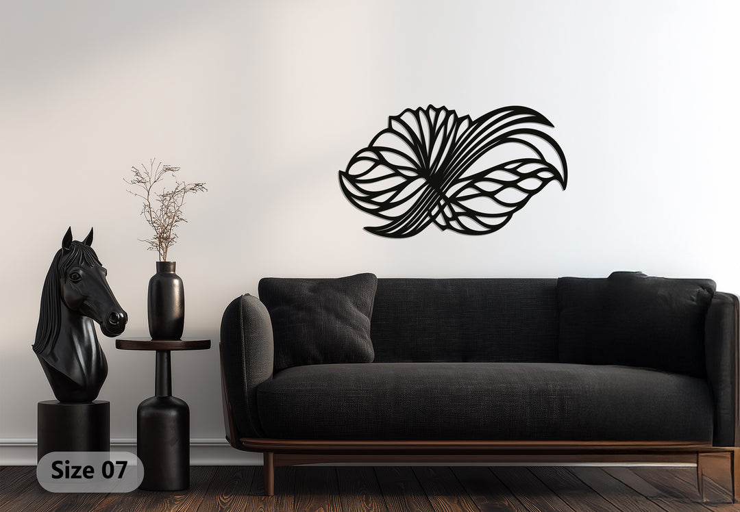Abstract Floral Wings – Modern Metal Wall Art