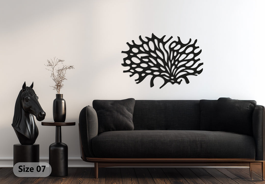 Organic Coral Metal Wall Art – Modern Abstract Nature-Inspired Décor