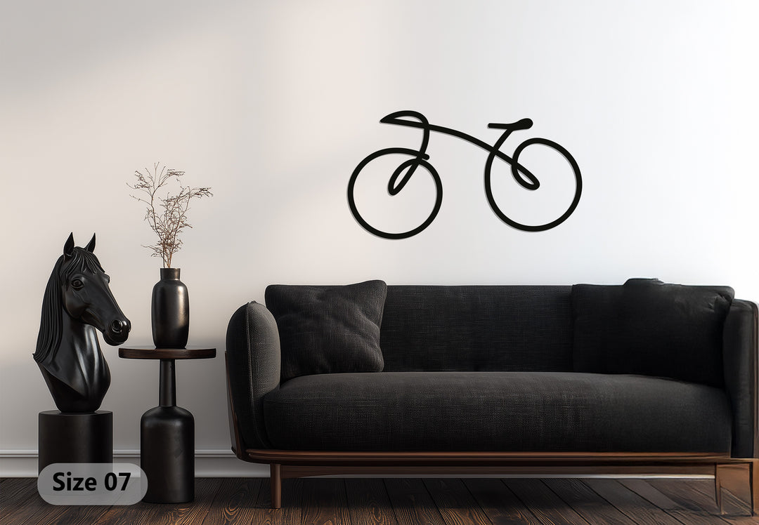 Minimal Bicycle – Modern Metal Wall Art