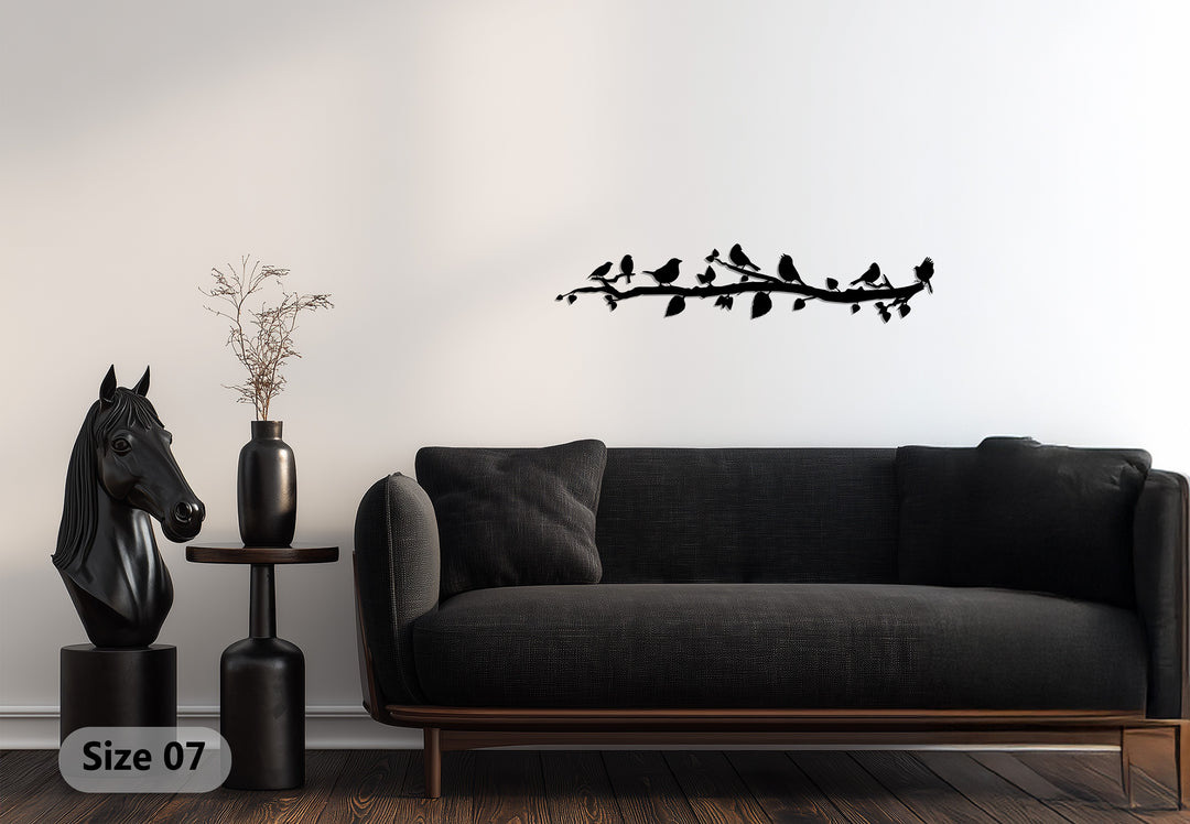 Birds on Branch Metal Wall Art – Nature-Inspired Decor