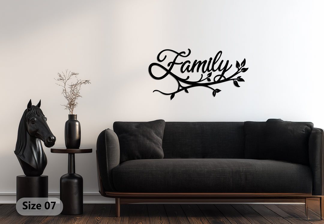 Family Branch Metal Wall Art – Elegant Symbol of Love and Togetherness