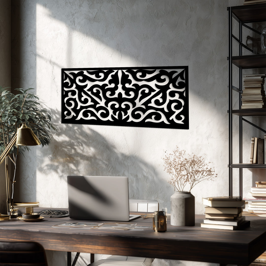 تناغم مهيب – زخرفي فن جداري معدني لوحة