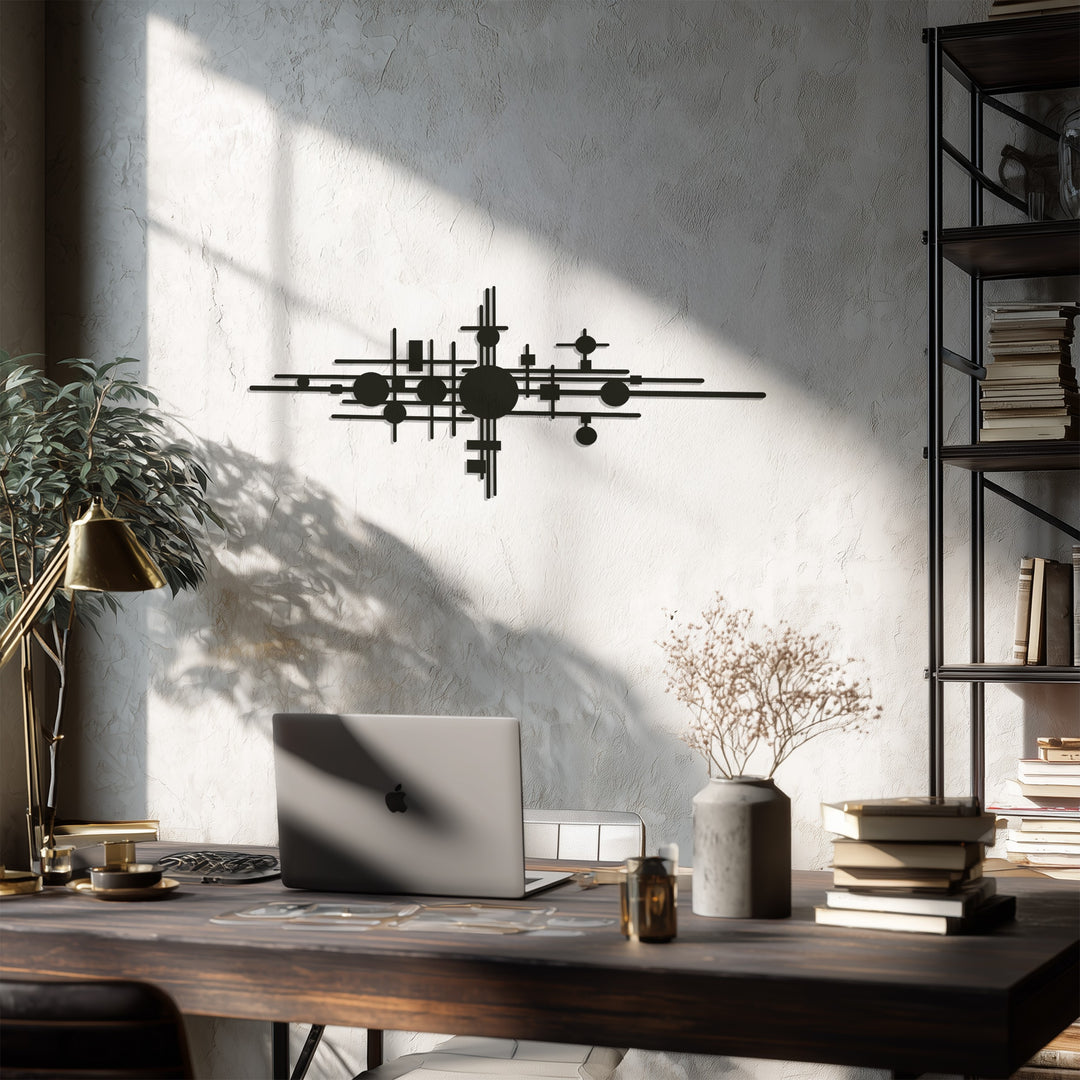Geometric Balance – Abstract Metal Wall Art