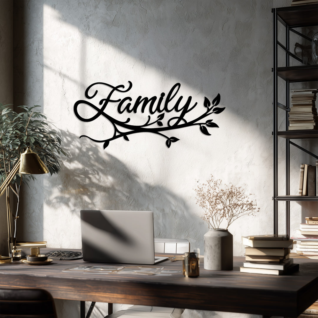 Family Branch Metal Wall Art – Elegant Symbol of Love and Togetherness