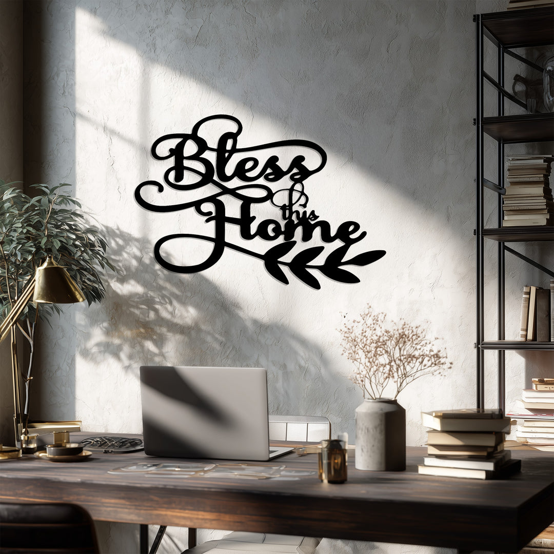 Bless This Home – Inspirational Metal Wall Art