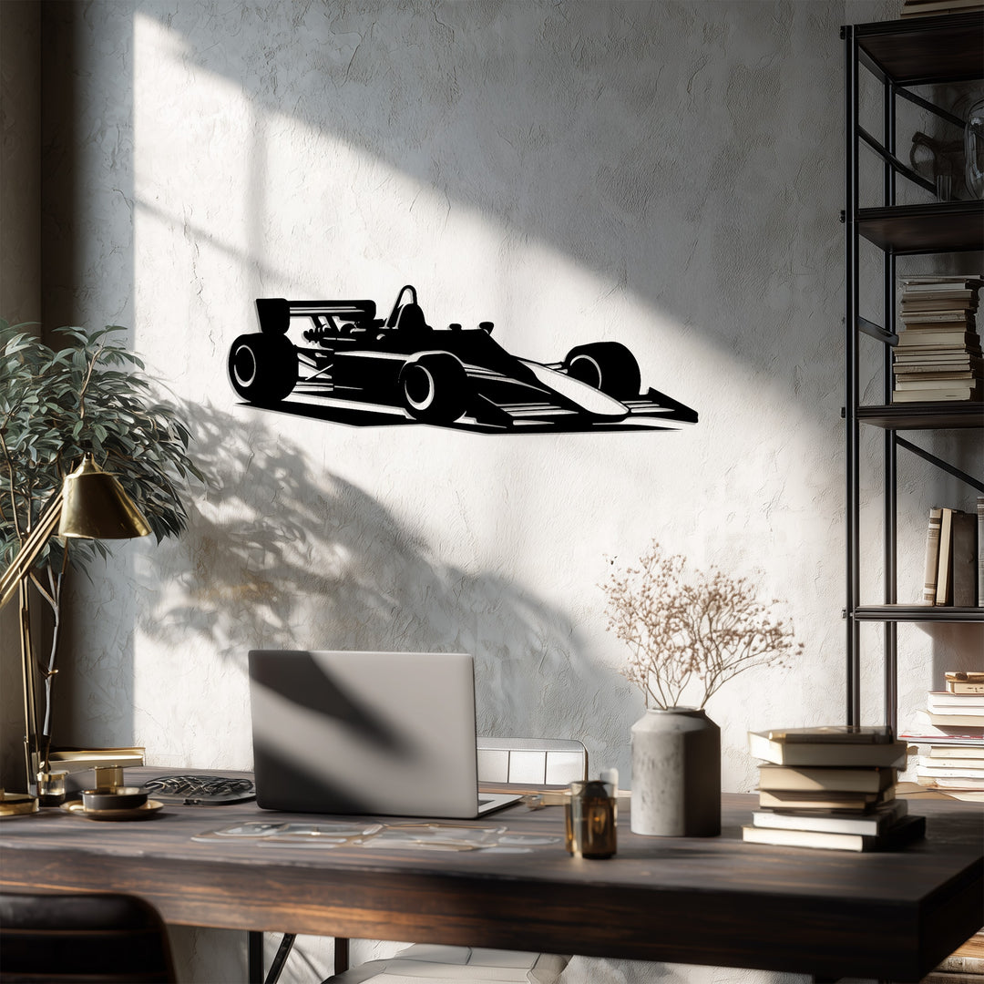 تيربو ليجند - سيارة سباق فورمولا كلاسيكية فن جداري معدني