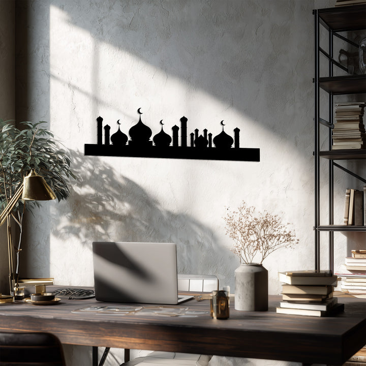 Prayer room mosque metal wall art