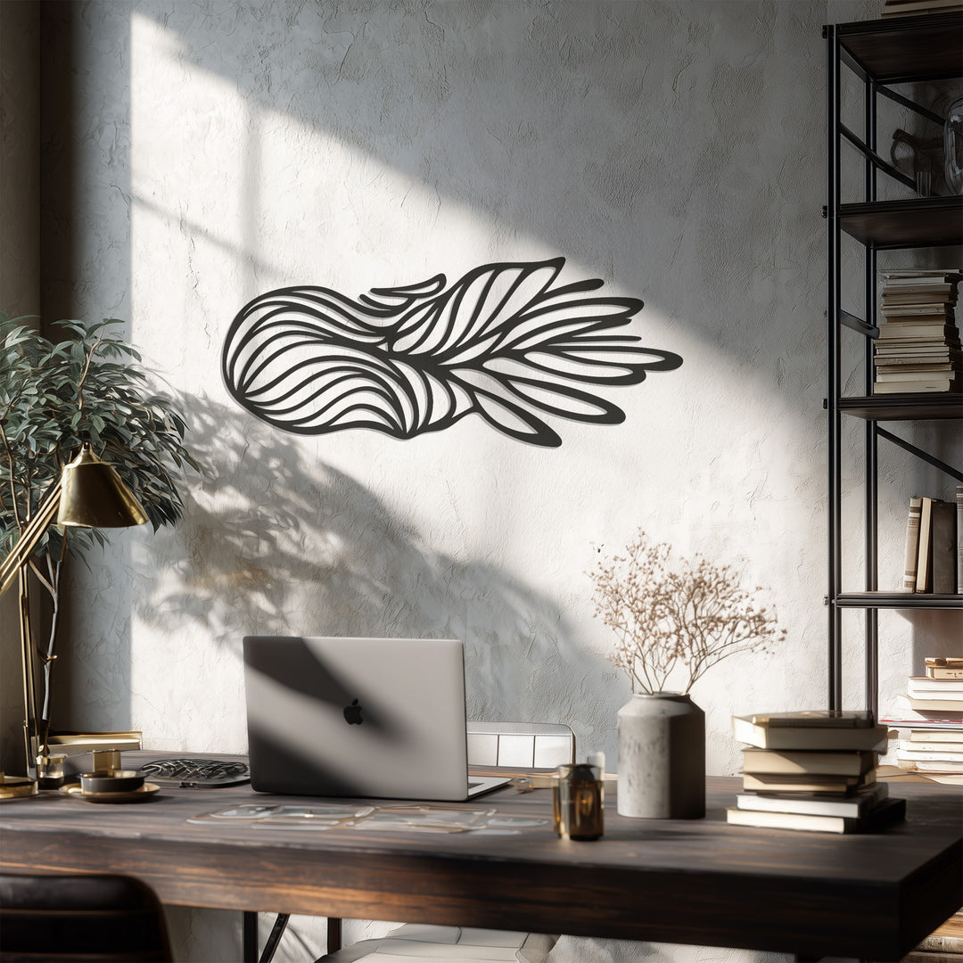 Flowing Wave Metal Wall Art – Modern Abstract Design