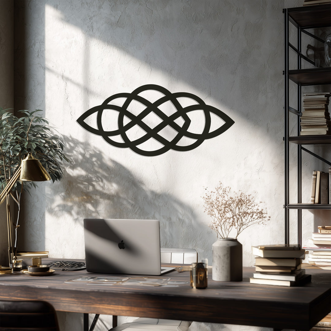 Celtic Knot Harmony – Geometric Metal Wall Art