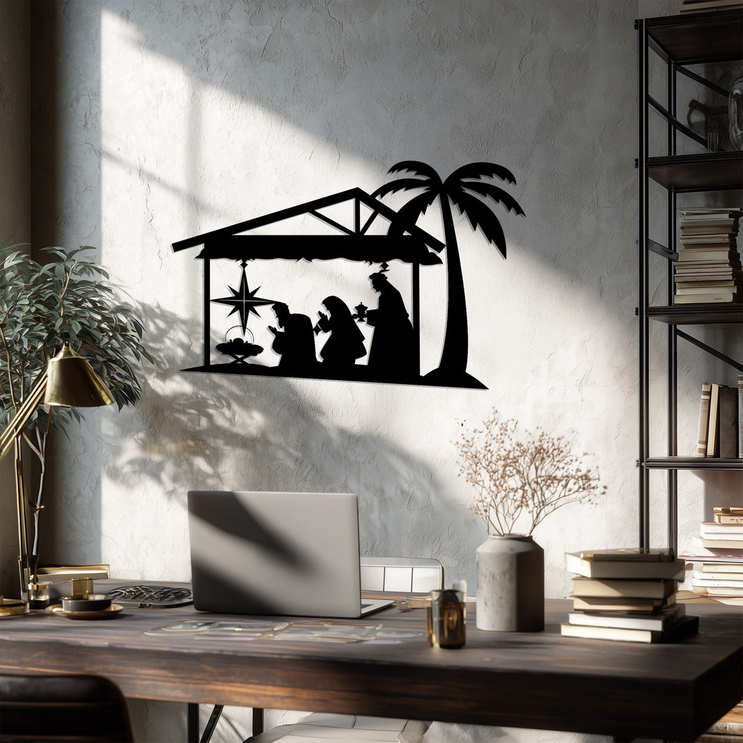 Belén de Nochebuena – Navidad Decoración De Pared Metal