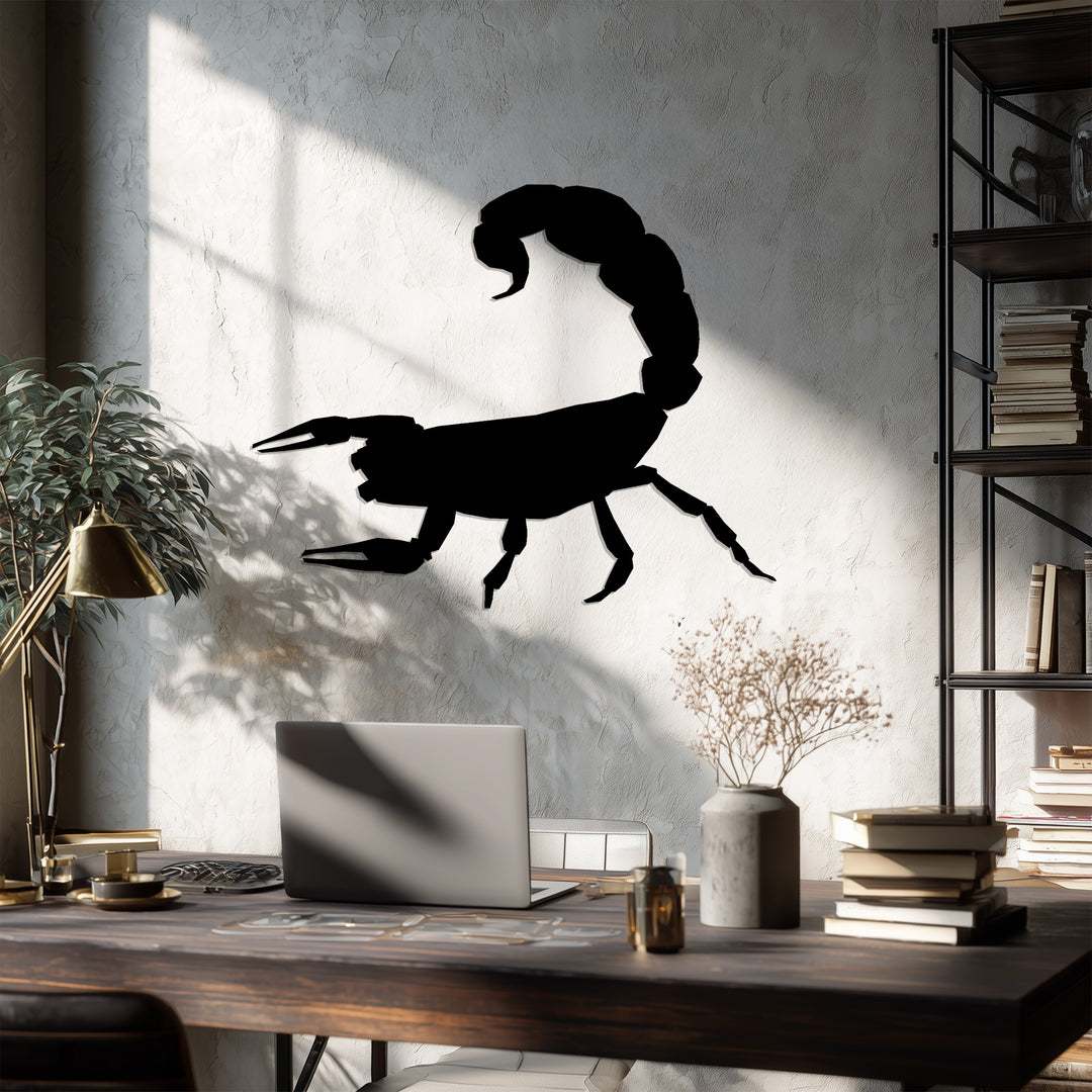Scorpion Silhouette – Bold Metal Wall Art