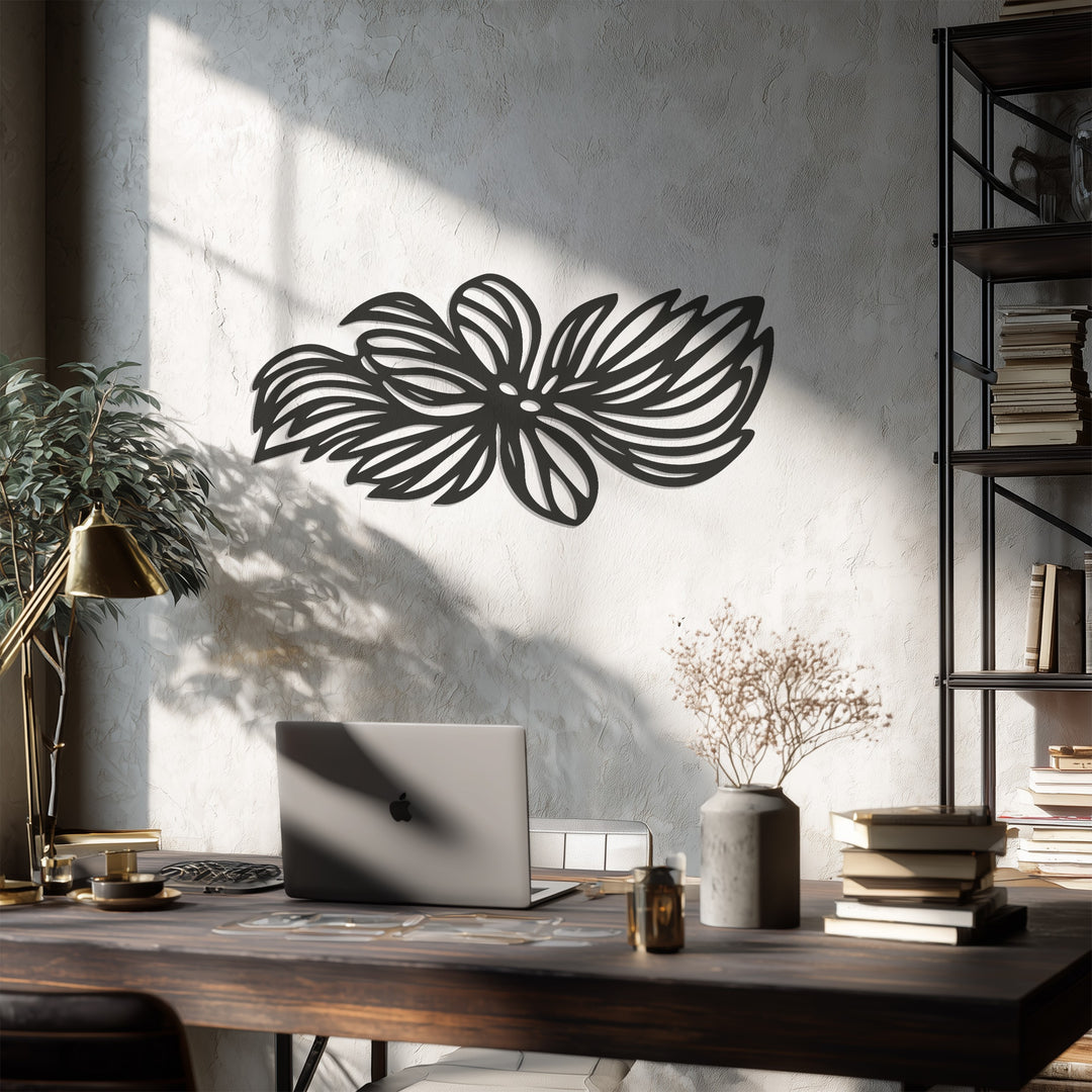 Floral Bloom – Modern Flower Metal Wall Art