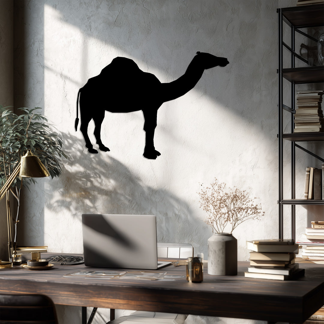 Camel Silhouette – Desert-Inspired Metal Wall Art