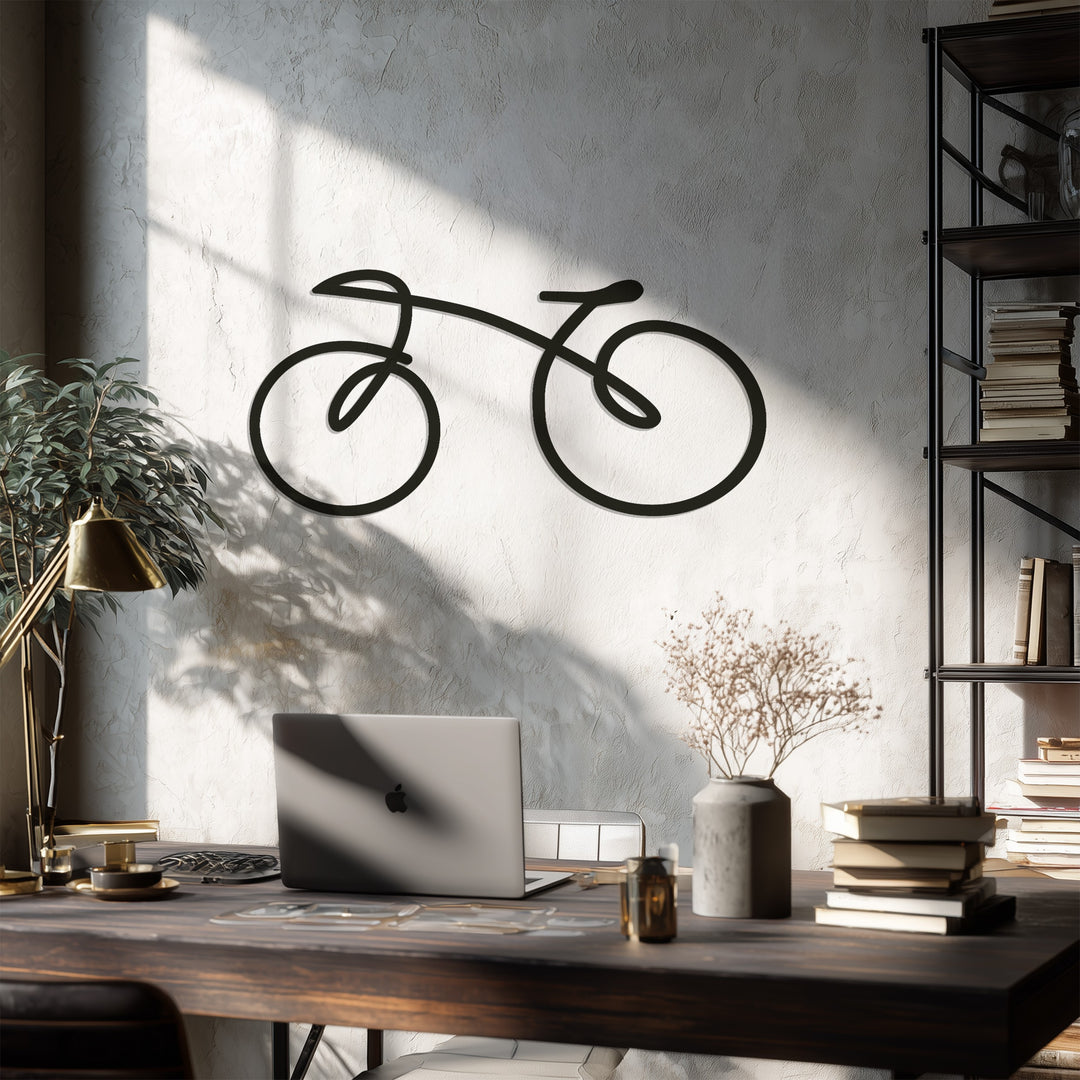 Minimal Bicycle – Modern Metal Wall Art