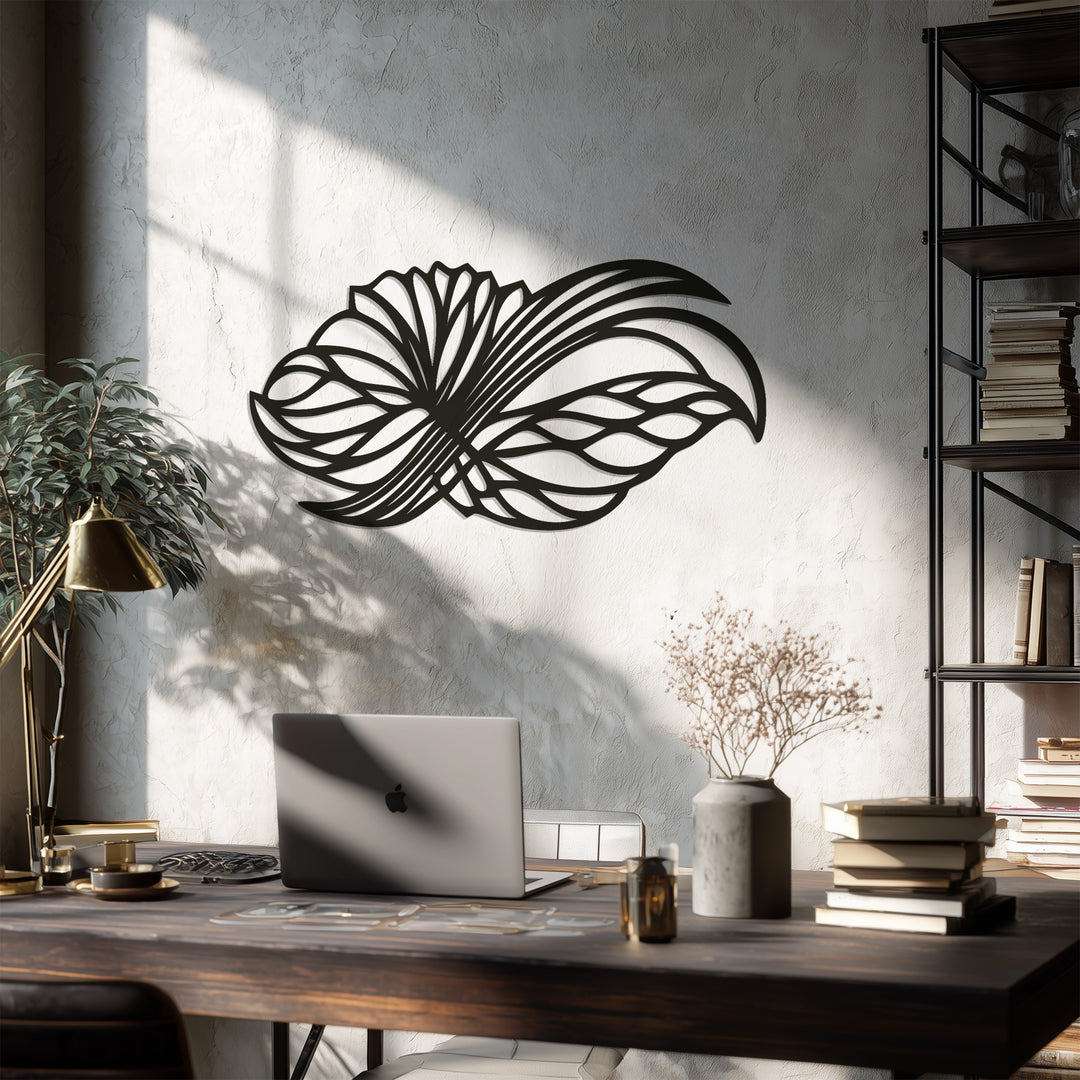 Abstract Floral Wings – Modern Metal Wall Art