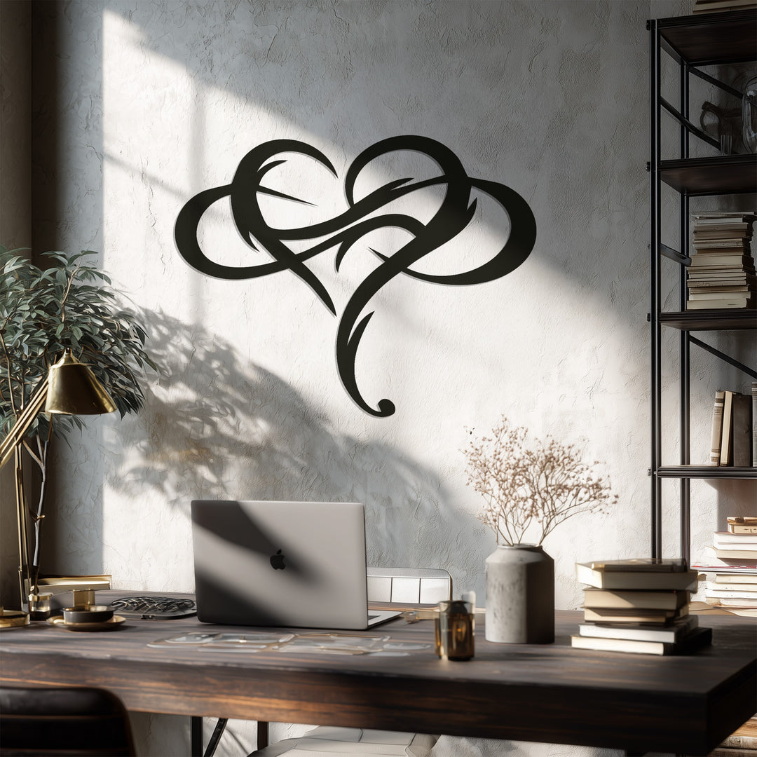 Tribal Heart – Modern Metal Wall Art