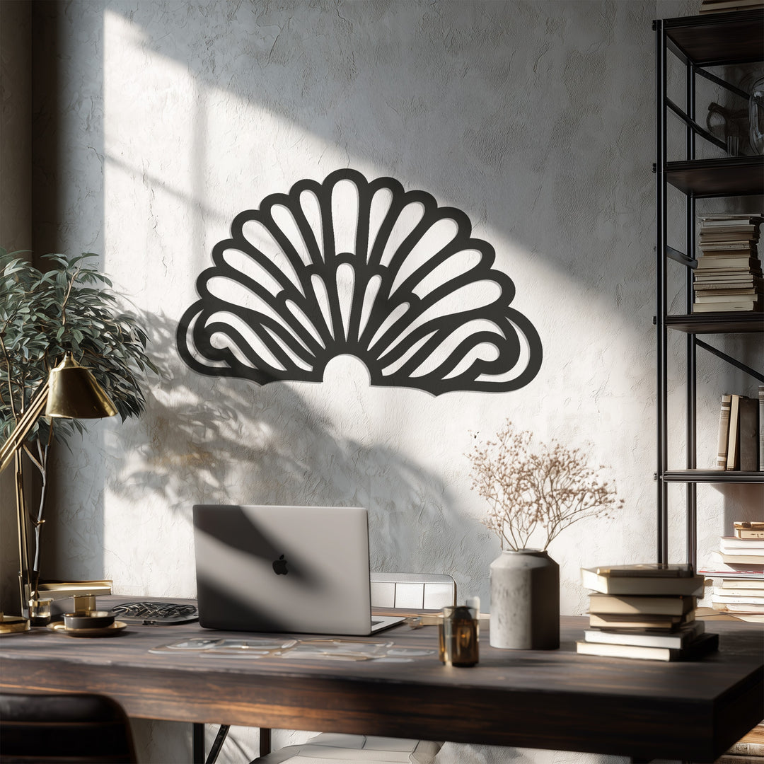 Art Deco Fan Wall Art – Modern Metal Wall Decor
