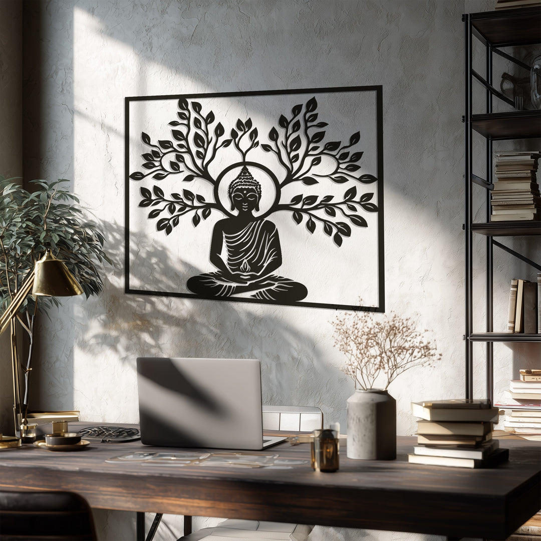 Buddha Serenity – Sacred Meditation Metal Wall Art