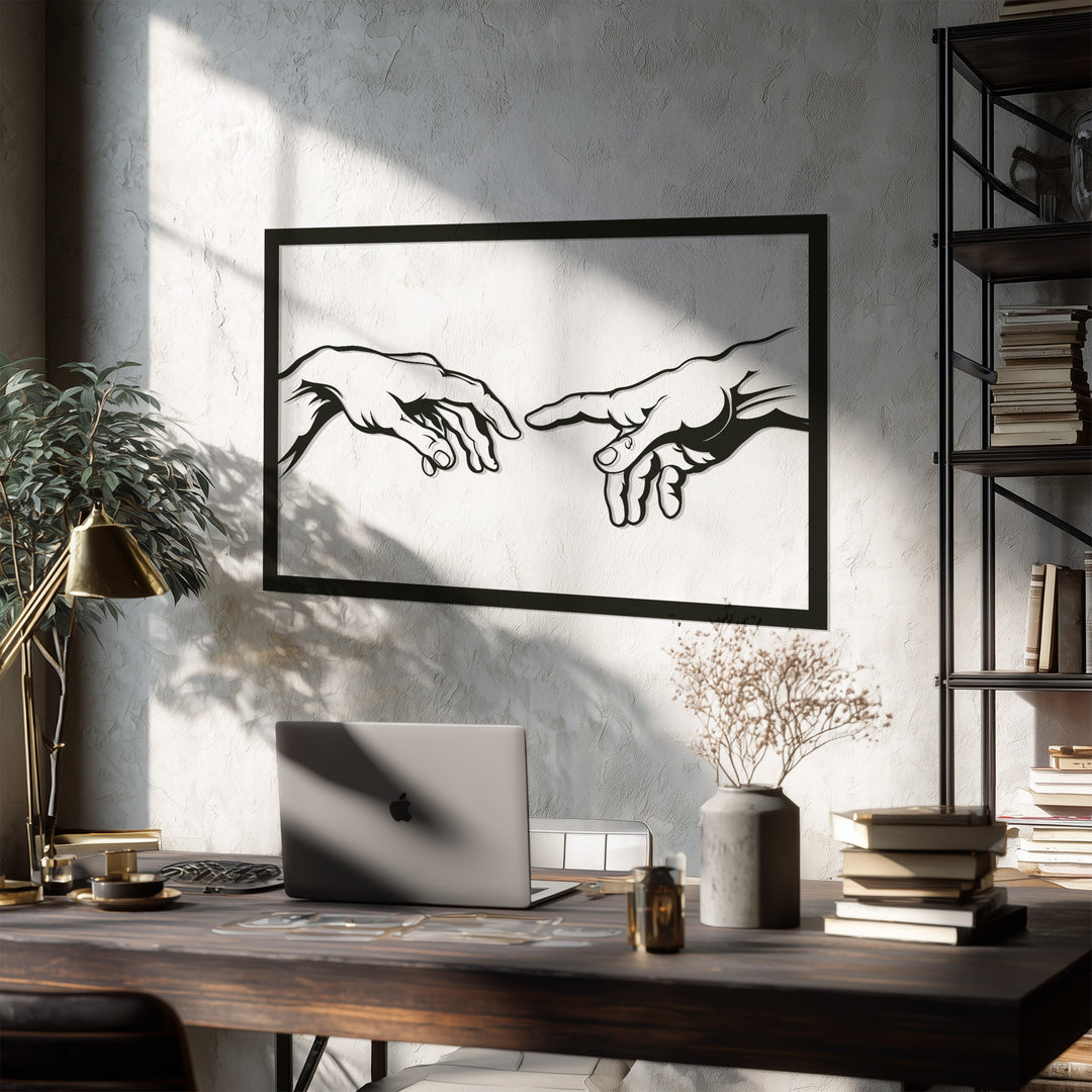 Creation Hands Metal Wall Art – Inspired Sacred Design
