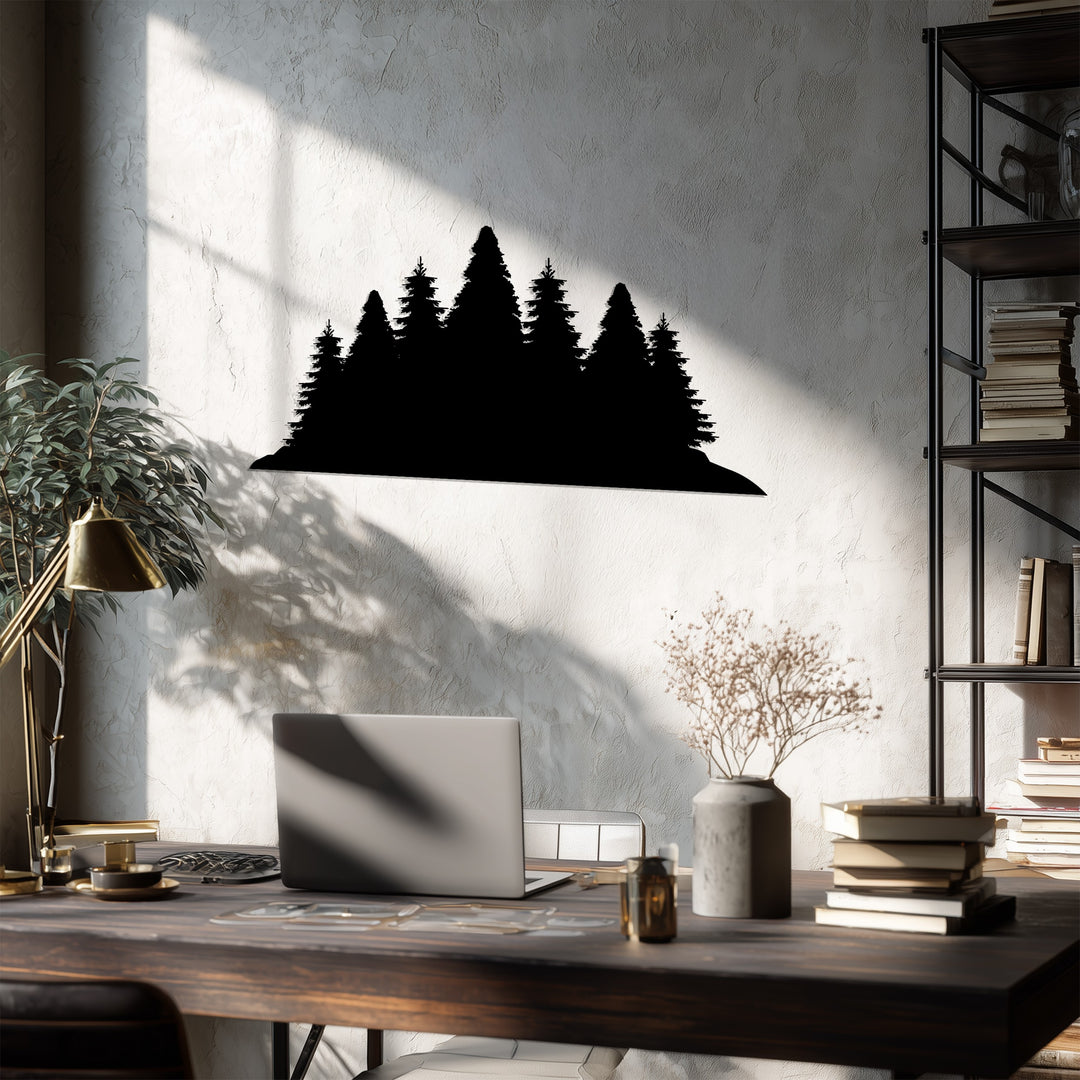 Forest Silhouette – Nature Inspired Metal Wall Art