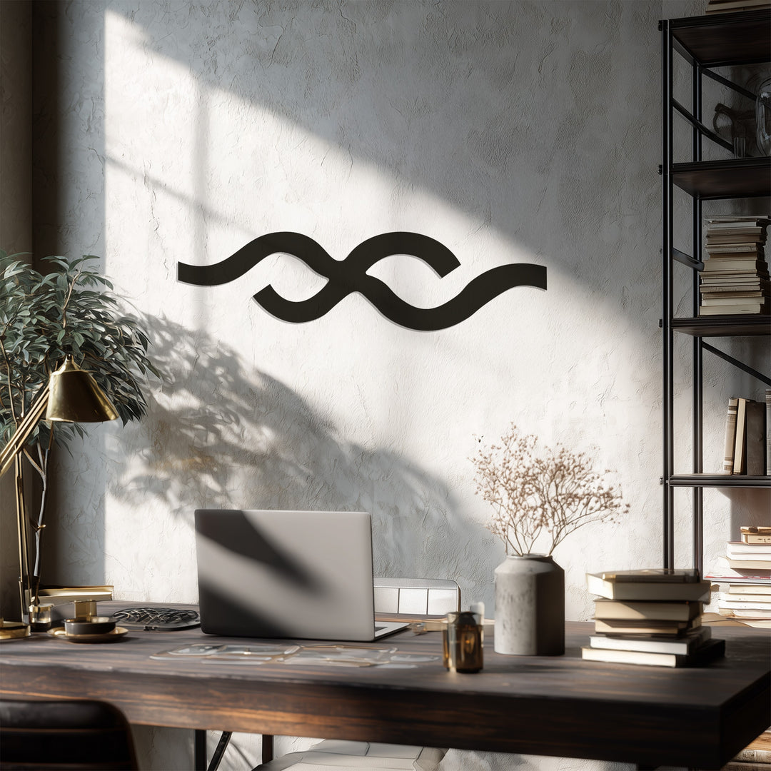 Wave Flow – Minimalist Abstract Metal Wall Art