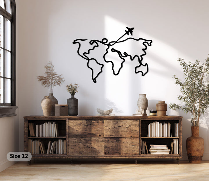 Travel lover wall decor metal