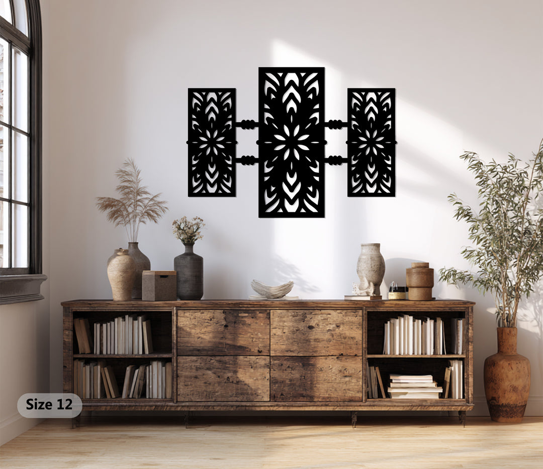 التناغم الهندسي – أنماط حديثة فن جداري معدني