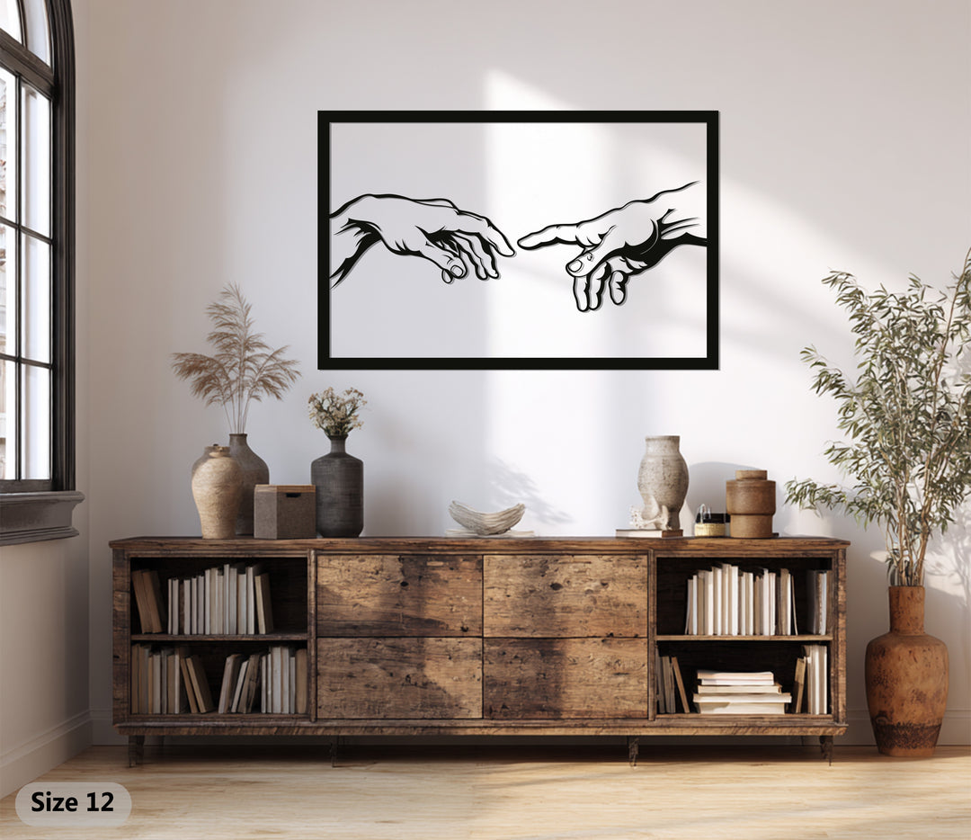 Creation Hands Metal Wall Art – Inspired Sacred Design