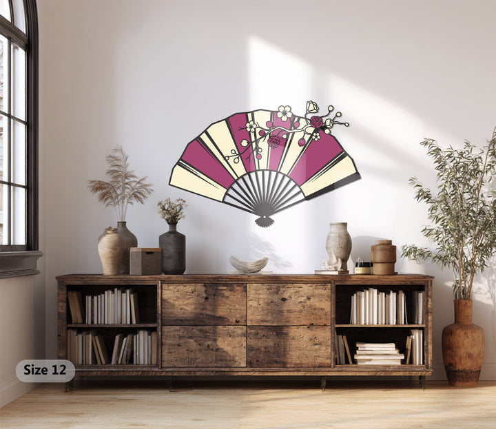 japanese flower metal wall decor