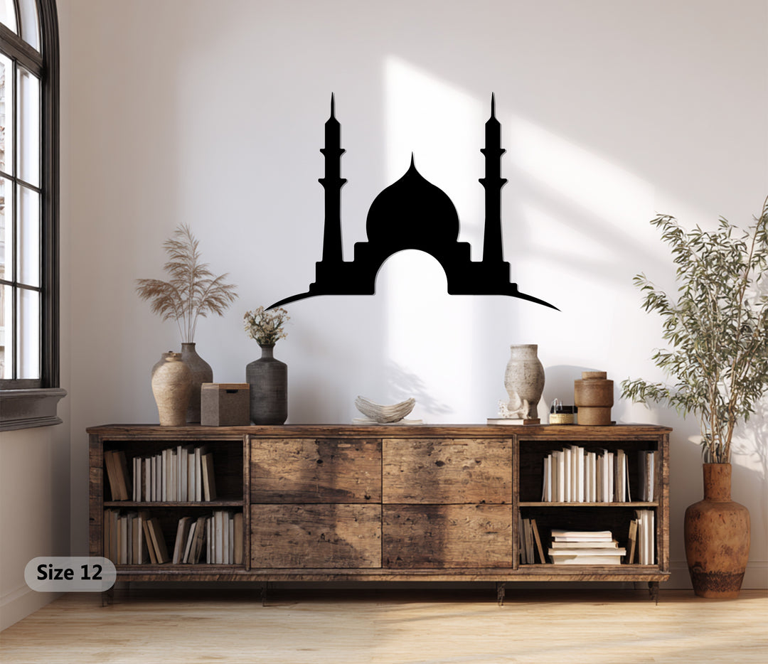 Prayer room mosque metal art