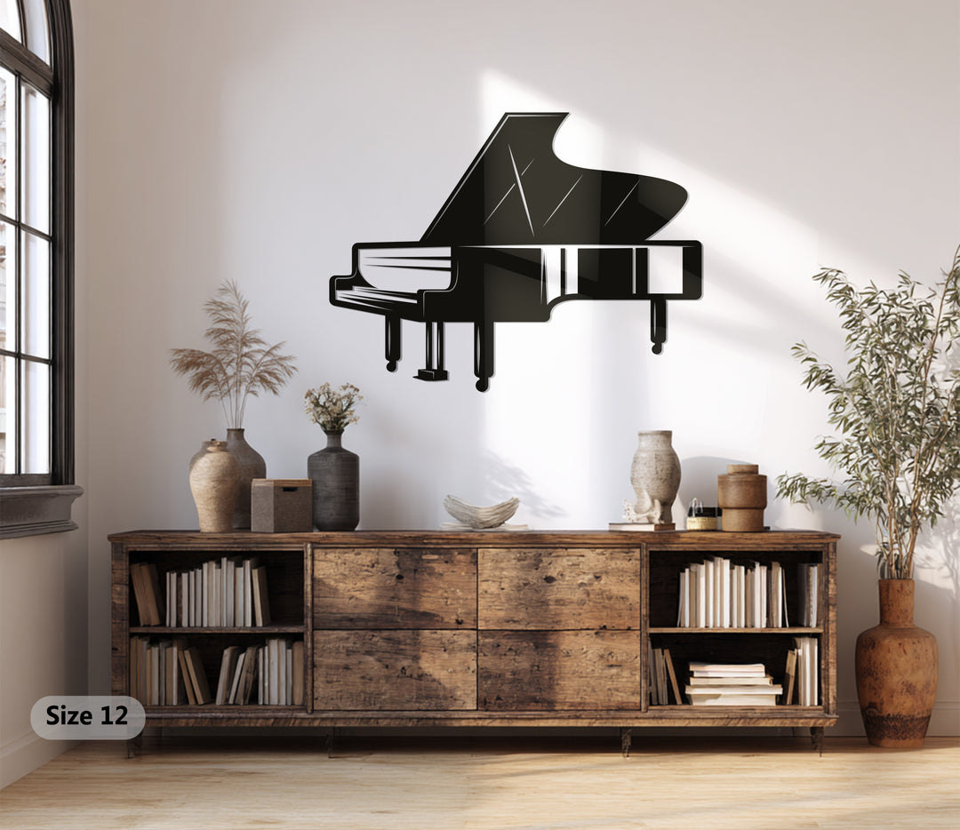 Grand Piano – Elegant Music-Inspired Metal Wall Art