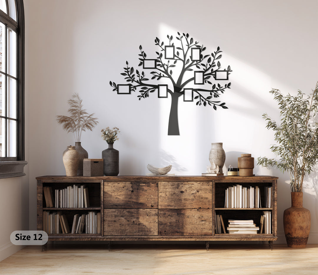 Family Tree – Modern Photo Frame Metal Wall Art