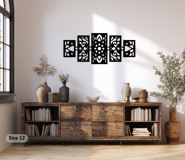 Geometric Islamic metal home decor