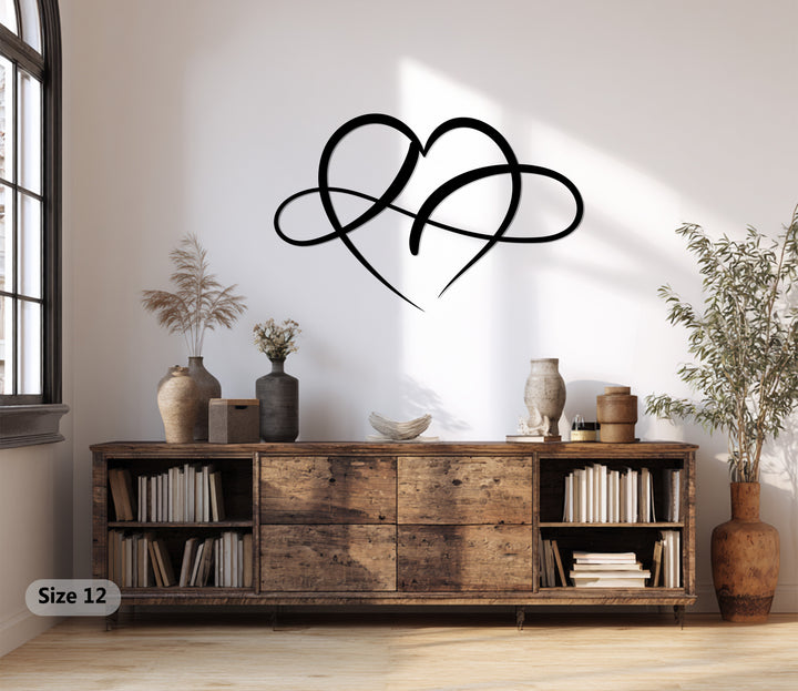 Infinity love symbol wall art