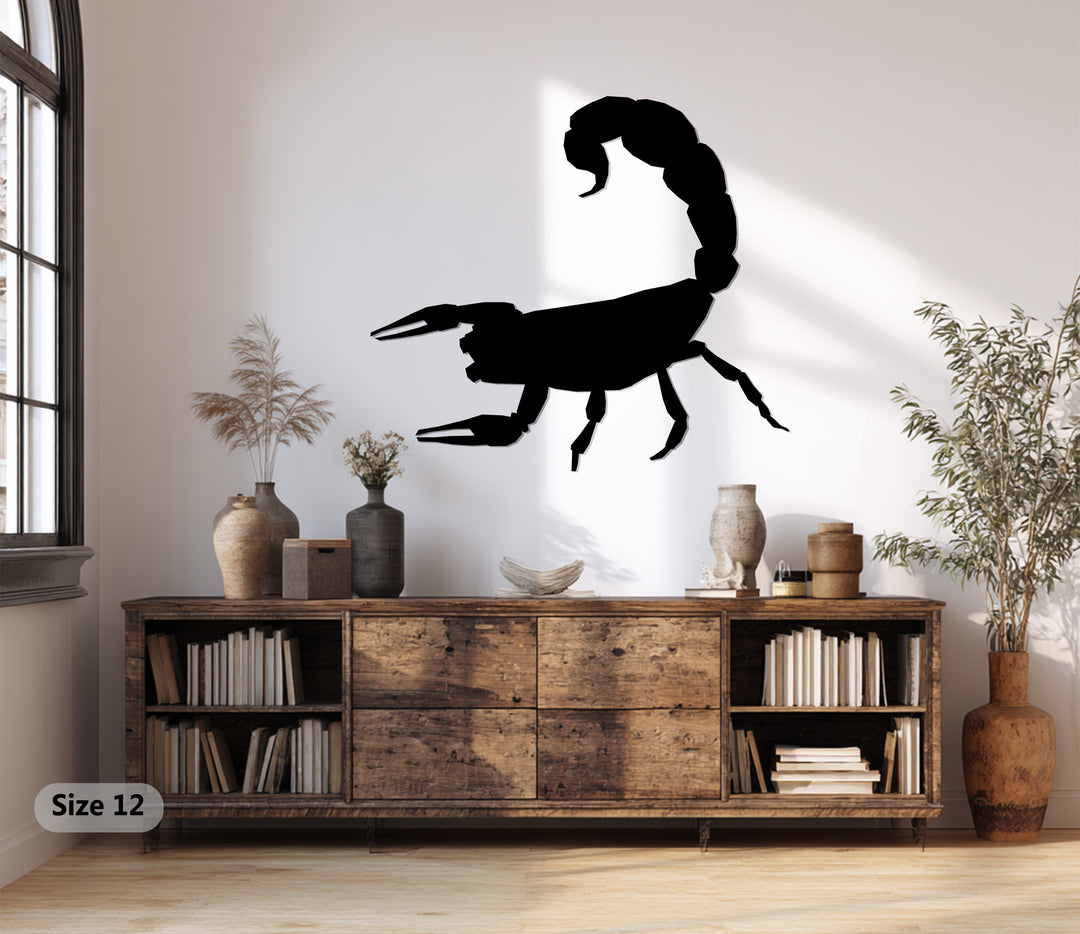 Scorpion Silhouette – Bold Metal Wall Art