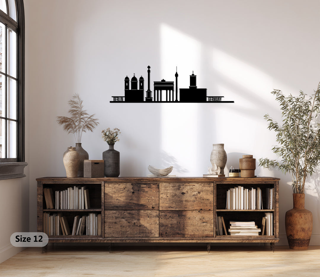 Berlin Germany metal wall art silhouette