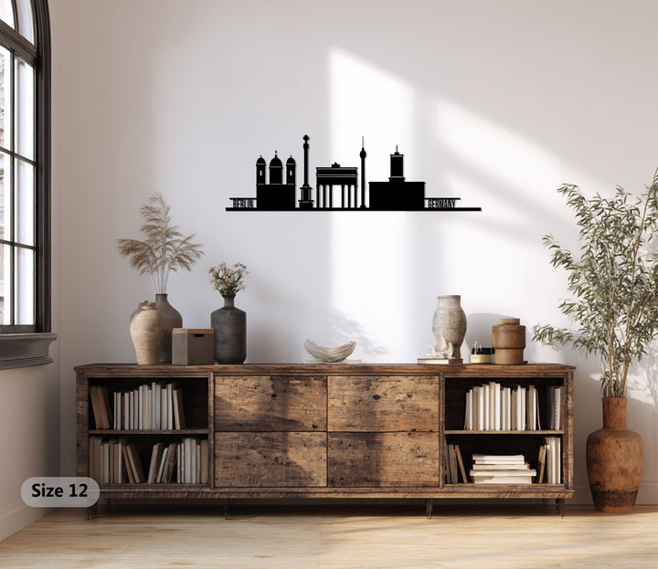 Berlin Germany metal wall art silhouette