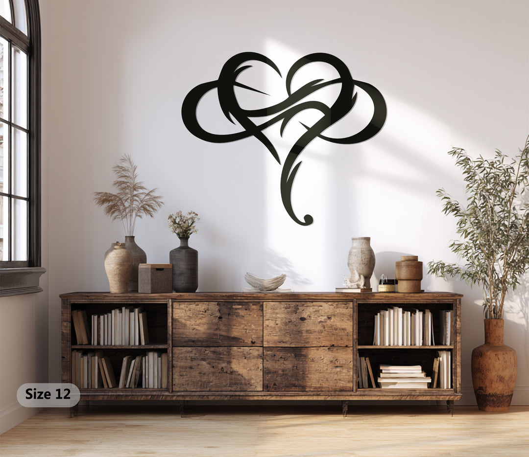 Tribal Heart – Modern Metal Wall Art