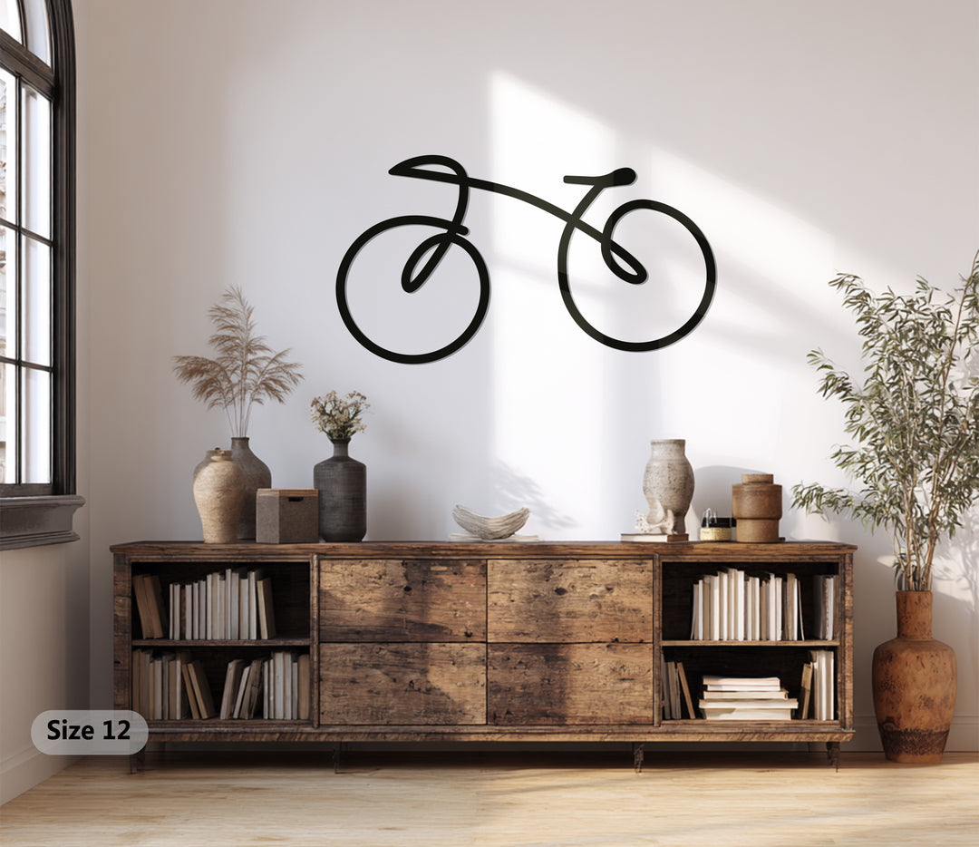 Minimal Bicycle – Modern Metal Wall Art