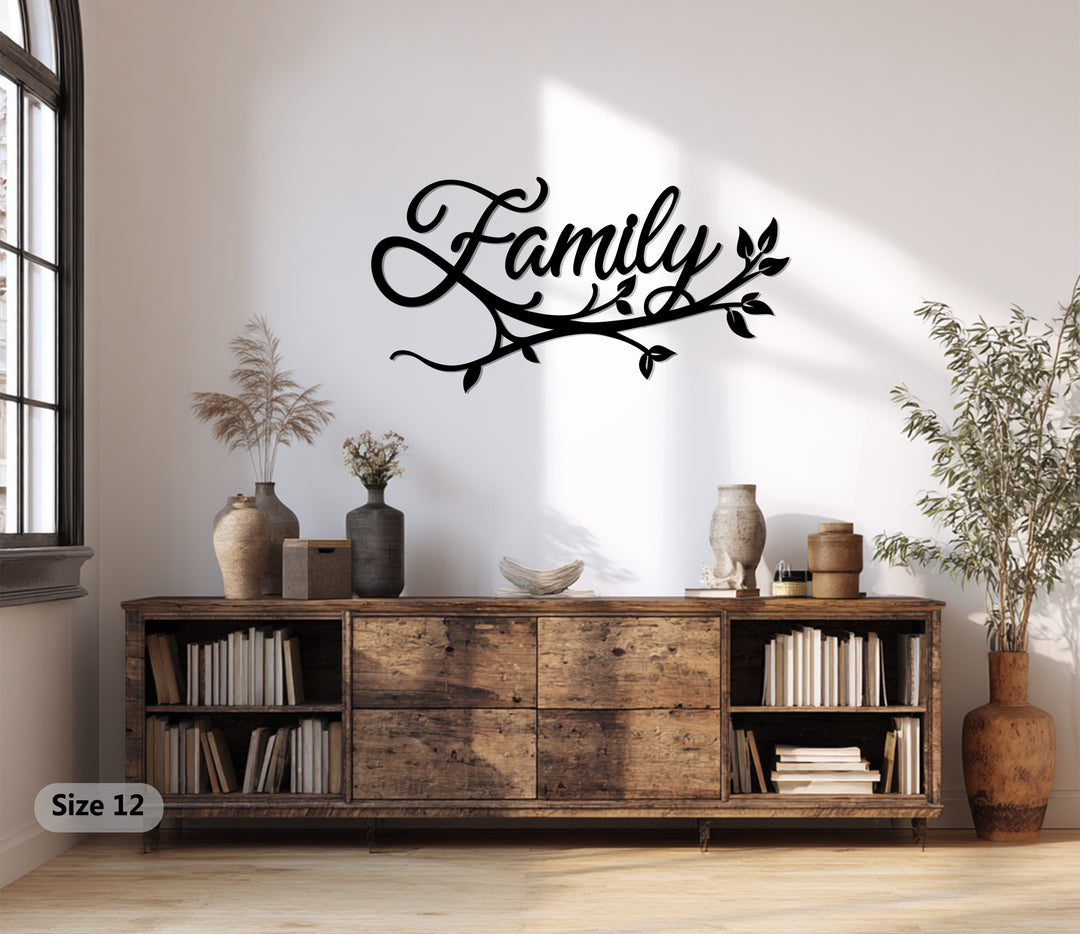 Family Branch Metal Wall Art – Elegant Symbol of Love and Togetherness