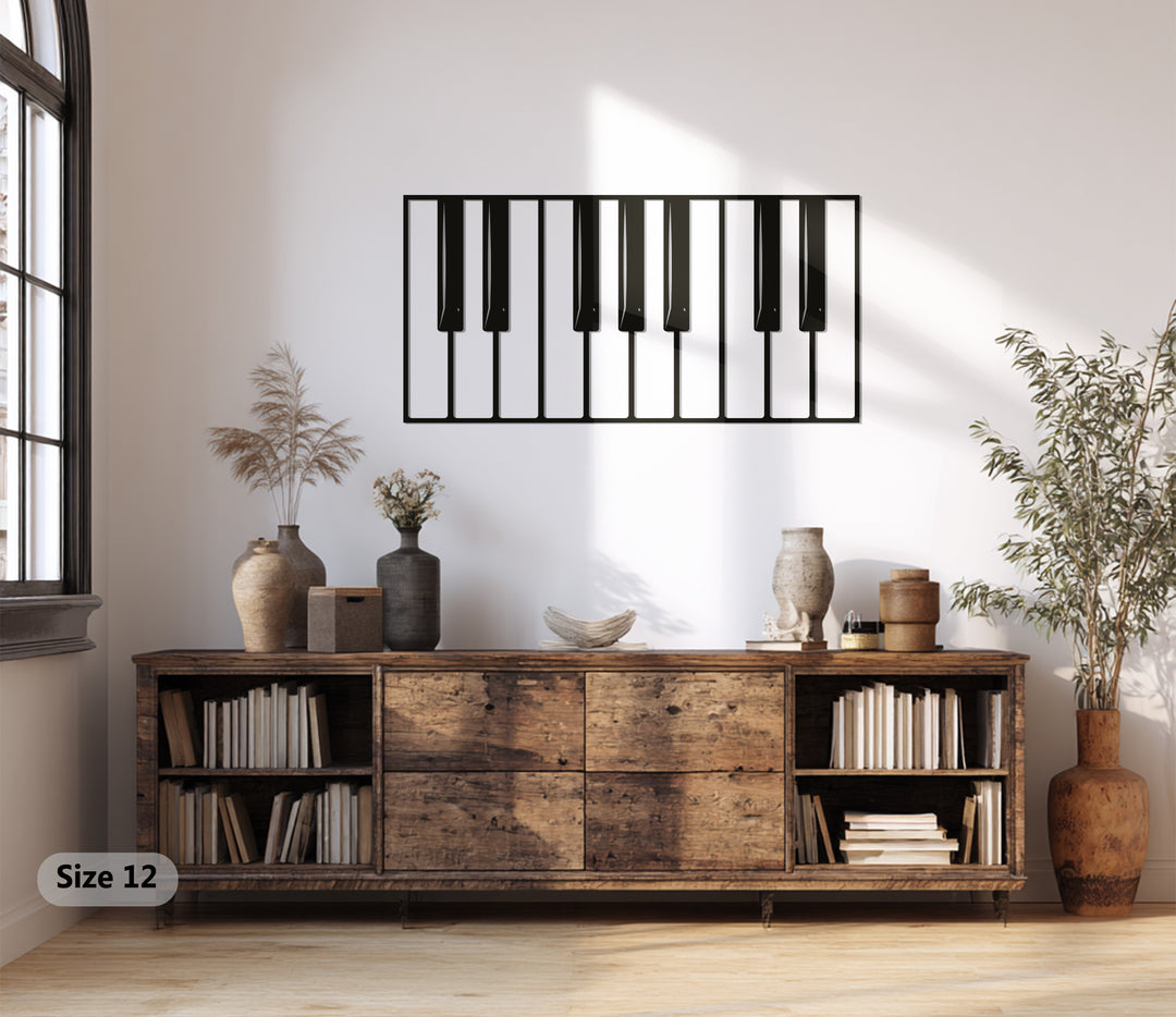 Piano Keys – Modern Music Metal Wall Art