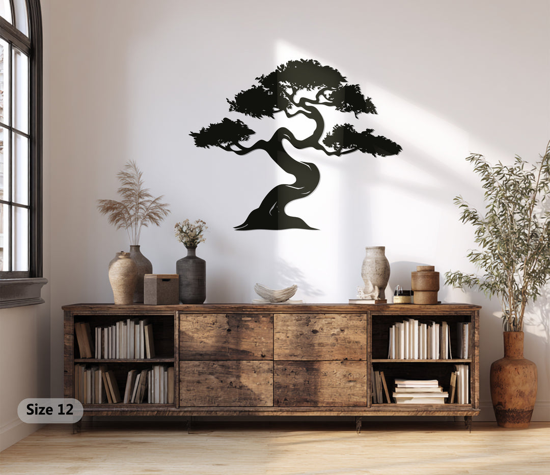 Zen Bonsai Tree – Tranquil Nature Metal Wall Art