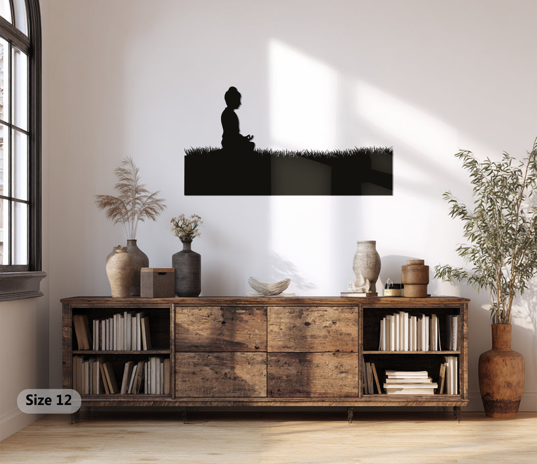 Meditating Buddha – Tranquil Zen Metal Wall Art