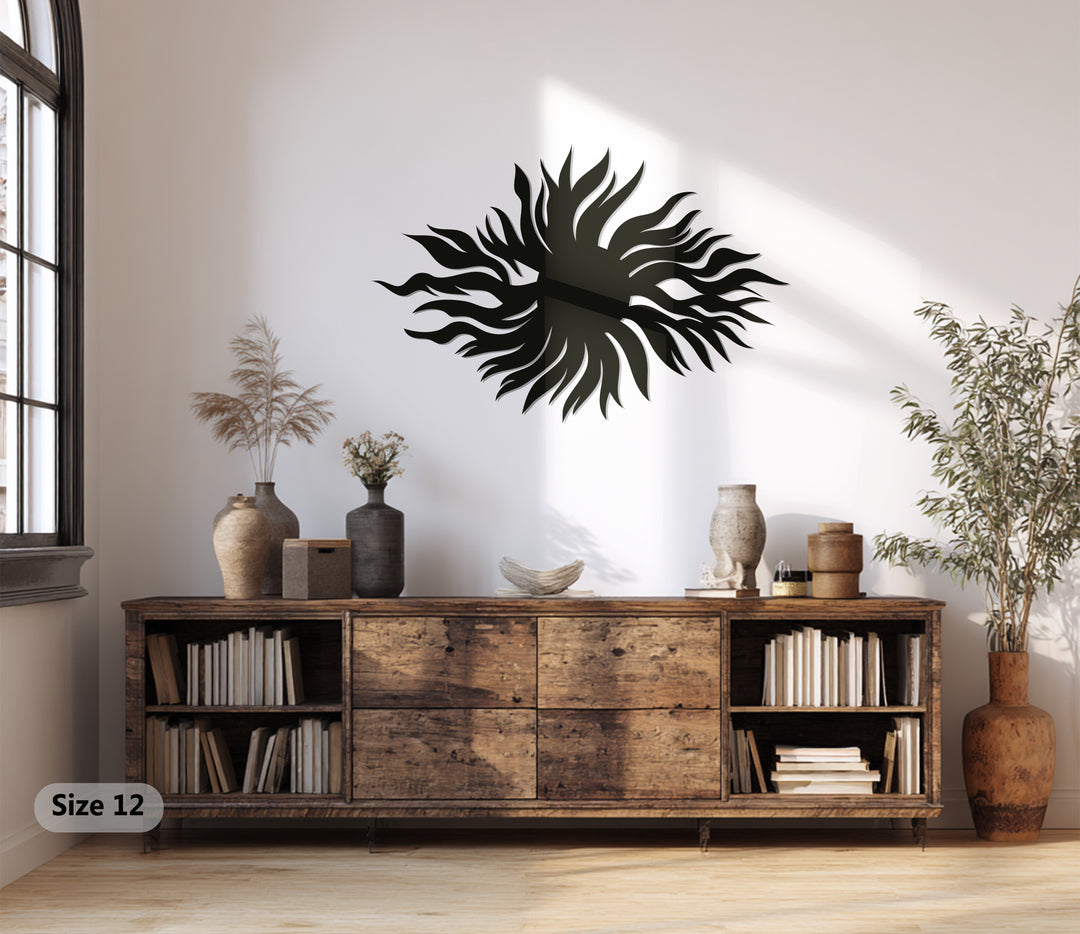 Radiant Sunburst – Abstract Metal Wall Art