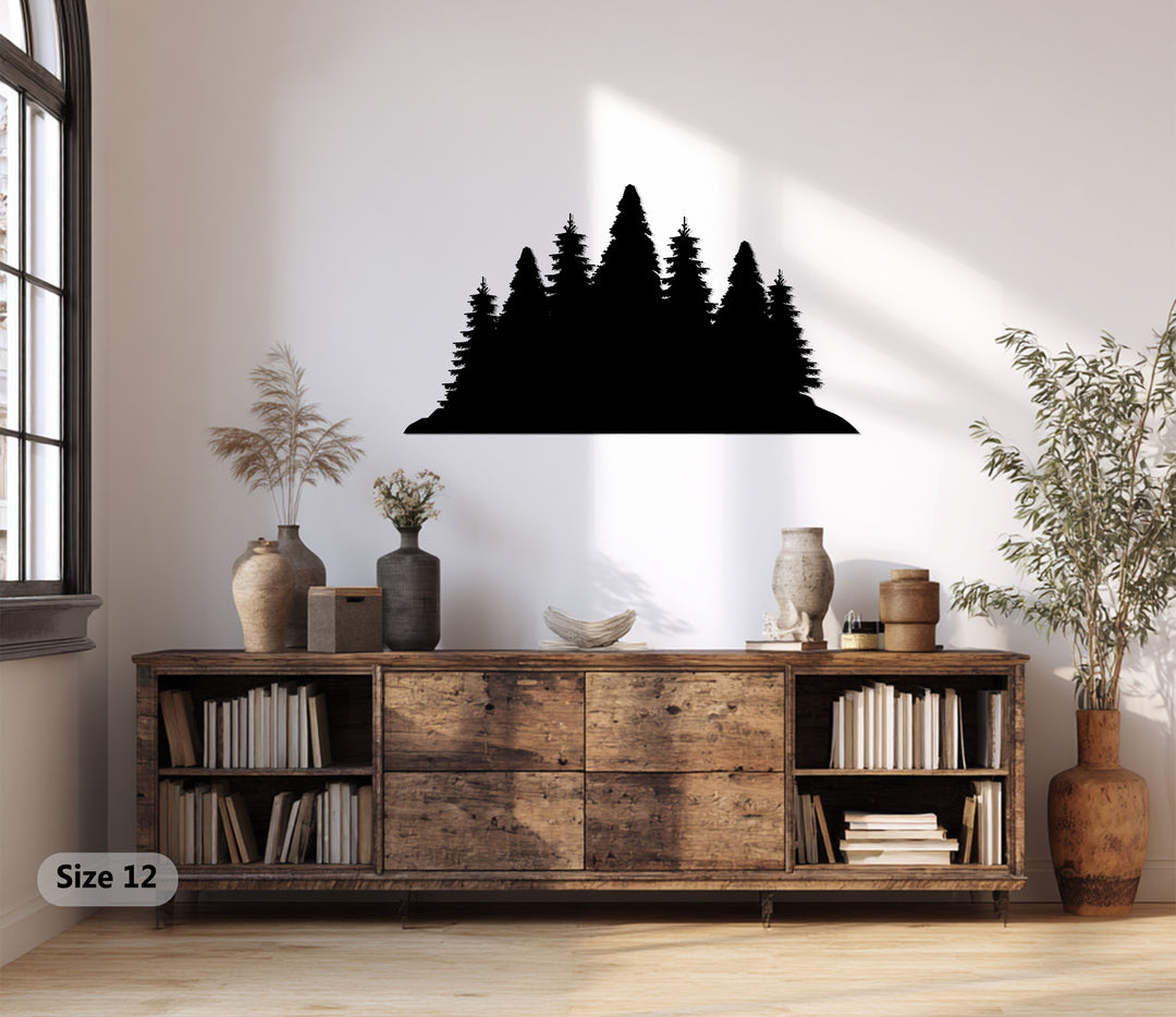 Forest Silhouette – Nature Inspired Metal Wall Art