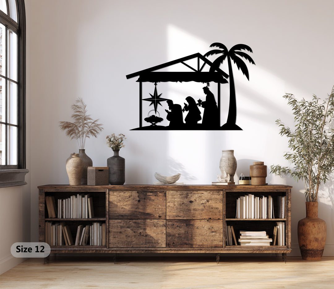 Belén de Nochebuena – Navidad Decoración De Pared Metal